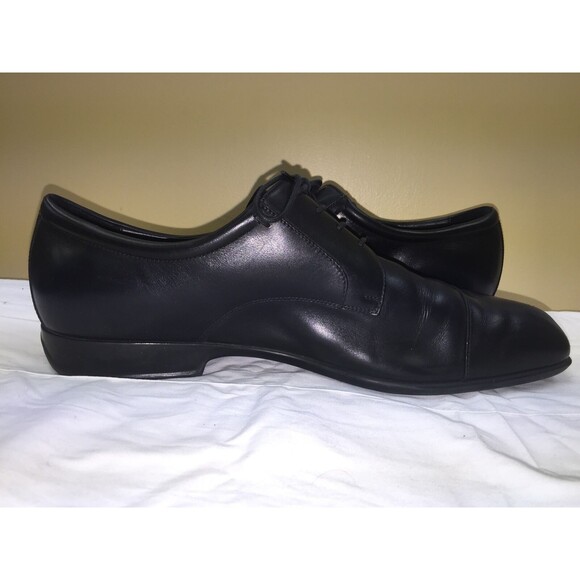 Salvatore Ferragamo 55774 Men Black lace up Oxford  SIZE  9.5 2 E main image 4
